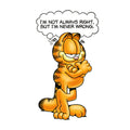 Heather Grey - Side - Garfield Unisex Adult Never Wrong T-Shirt