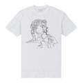 White - Front - Apoh Unisex Adult Michelangelo Lines T-Shirt