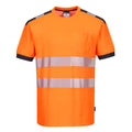 Orange-Grey - Front - Portwest Mens Hi-Vis Safety T-Shirt
