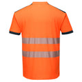 Orange-Navy - Back - Portwest Mens Hi-Vis Safety T-Shirt