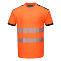 Orange-Black - Front - Portwest Mens Hi-Vis Safety T-Shirt