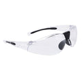 Clear - Front - Portwest Unisex Adult Wrap Around Safety Glasses