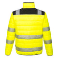 Yellow-Black - Back - Portwest Mens PW3 Hi-Vis Padded Jacket
