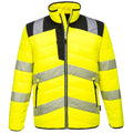 Yellow-Black - Front - Portwest Mens PW3 Hi-Vis Padded Jacket