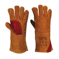 Brown - Front - Portwest Unisex Adult A530 Reinforced Leather Welding Gauntlets