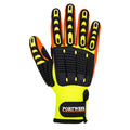 Yellow-Orange - Back - Portwest Unisex Adult A721 Impact Resistant Grip Glove