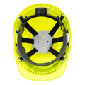 Yellow - Back - Portwest Unisex Adult Endurance Safety Helmet