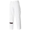 White - Front - Portwest Mens S817 Work Trousers