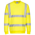Yellow - Front - Portwest Mens Eco Friendly Hi-Vis Sweatshirt