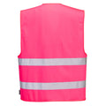 Pink - Back - Portwest Unisex Adult Iona Hi-Vis Vest