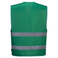 Bottle Green - Back - Portwest Unisex Adult Iona Hi-Vis Vest
