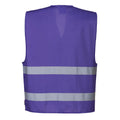 Purple - Back - Portwest Unisex Adult Iona Hi-Vis Vest