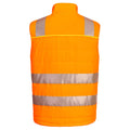 Orange-Black - Back - Portwest Mens DX4 Softshell Body Warmer