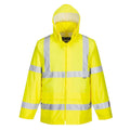 Yellow - Front - Portwest Mens Rain Hi-Vis Jacket