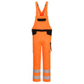 Orange-Black - Front - Portwest Mens PW2 Hi-Vis Safety Bib And Brace Overall