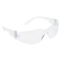 Clear - Front - Portwest Wrap Around Safety Glasses