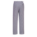 Blue - Back - Portwest Unisex Adult Bromley Checked Chef Trousers