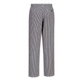 Black - Back - Portwest Unisex Adult Bromley Checked Chef Trousers