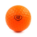 Orange - Front - Masters Lite Flite Foam Practice Golf Balls (Pack of 6)
