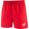 Red - Front - Speedo Boys Essential Swim Shorts