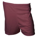 Maroon - Front - Precision Childrens-Kids Micro-Stripe Football Shorts