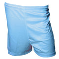 Sky Blue - Front - Precision Childrens-Kids Micro-Stripe Football Shorts