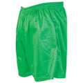 Green - Side - Precision Unisex Adult Micro-Stripe Football Shorts