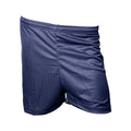 Navy - Front - Precision Unisex Adult Micro-Stripe Football Shorts