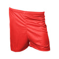 Red - Front - Precision Unisex Adult Micro-Stripe Football Shorts