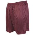 Maroon - Back - Precision Unisex Adult Micro-Stripe Football Shorts