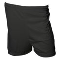 Black - Front - Precision Unisex Adult Micro-Stripe Football Shorts