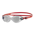 Red-Clear - Front - Speedo Childrens-Kids Futura Classic Swimming Goggles