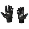Black-Blue - Side - Murphys Unisex Adult Crackle Effect Gaelic Gloves