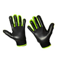 Black-Lime Green - Side - Murphys Unisex Adult Crackle Effect Gaelic Gloves