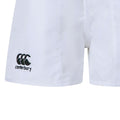 White - Side - Canterbury Childrens-Kids Polyester Rugby Shorts