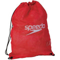 Red - Front - Speedo Wet Kit Mesh Drawstring Bag