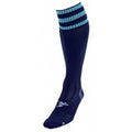Navy-Sky Blue - Front - Precision Unisex Adult Pro Football Socks