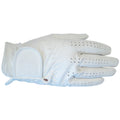 White - Front - Henselite Womens-Ladies Leather Right Hand Bowls Glove