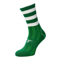Green-White - Front - Precision Unisex Adult Pro Hooped Football Socks
