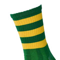 Green-Gold - Back - Precision Unisex Adult Pro Hooped Football Socks