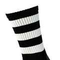 Black-White - Lifestyle - Precision Unisex Adult Pro Hooped Football Socks
