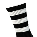 Black-White - Back - Precision Unisex Adult Pro Hooped Football Socks
