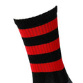 Black-Red - Back - Precision Unisex Adult Pro Hooped Football Socks