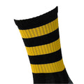 Black-Amber Glow - Back - Precision Unisex Adult Pro Hooped Football Socks