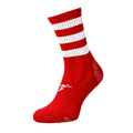 Red-White - Front - Precision Unisex Adult Pro Hooped Football Socks