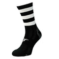 Black-White - Front - Precision Unisex Adult Pro Hooped Football Socks