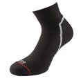Black - Front - 1000 Mile Womens-Ladies QTR Active Socks