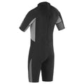 Black-Grey - Lifestyle - Urban Beach Mens Blacktip Monochrome Short-Sleeved Wetsuit