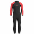 Black-Red - Front - Urban Beach Childrens-Kids Sharptooth Long-Sleeved Wetsuit