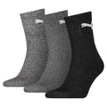 Grey - Front - Puma Unisex Adult Crew Socks (Pack of 3)